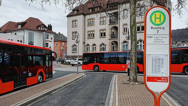 Der Busbahnhof in Waldshut.