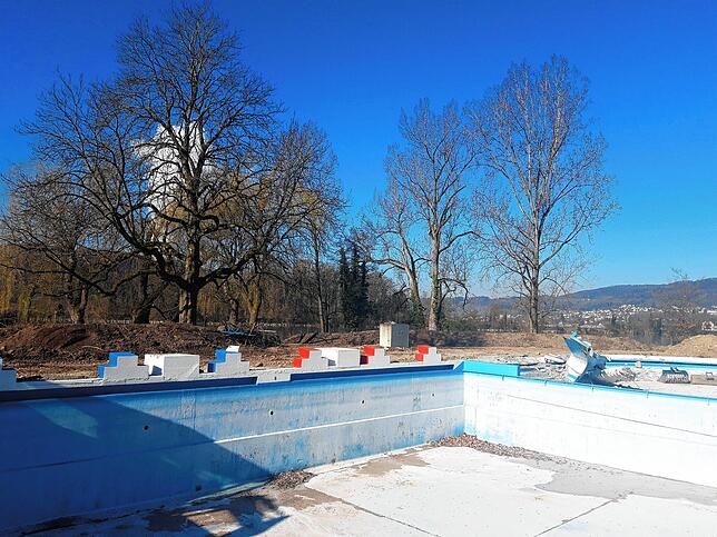 Bild 9: Baggern statt Planschen: Ein Besuch auf der Baustelle im Waldshuter Freibad