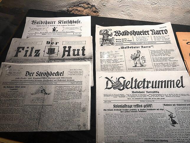 „Waldshuter Klatschbase“, „Der Filzhut“, „Der Strohdeckel“, „Waldshueter Narro“, ...