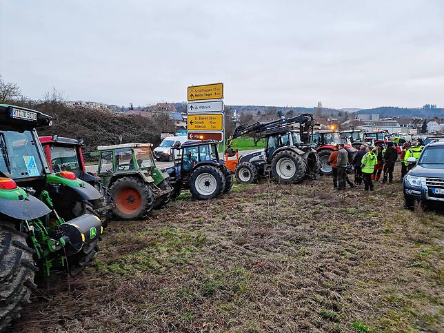 Bild 25: Protest der Landwirte &ndash; Bilder der Sternfahrt nach Horheim am Montag