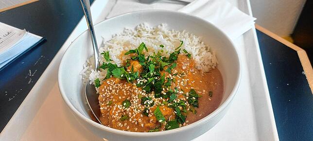 Das Chicken Tikka Masala im Saba Deli.
