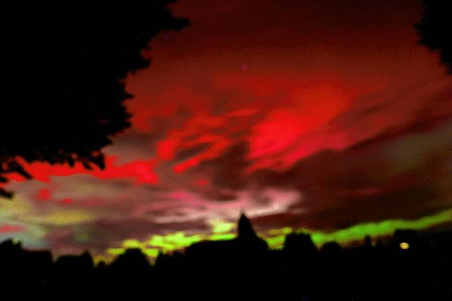 Bild 9: Polarlichter über Bodensee und Schwarzwald: Die besten Bilder!