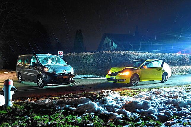 Unfallstelle in Oberuzwil.