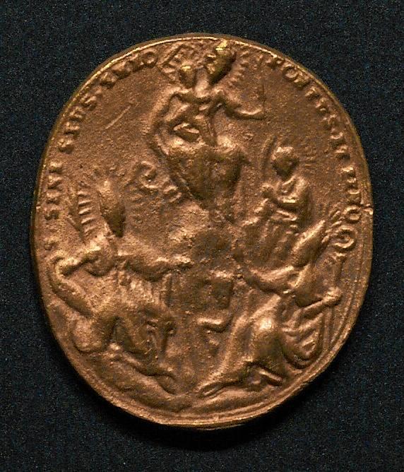 Bild 3: Bisher einzige bekannte Radolfzeller Pilgerplakette liegt jetzt im Stadtmuseum