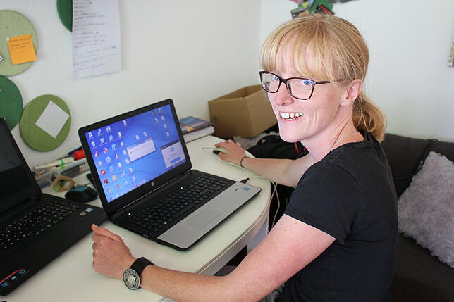 Sabrina Haberland ist die Leiterin der neuen Kita in Behla. Momentan hat sie ihr provisorisches Büro in den Räumen der Krippe ...