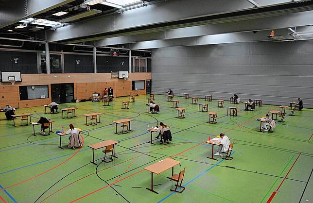 Großzügig verteilt: Abitur unter Corona-Bedingungen.