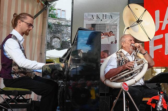 Bild 1: Tiengener Jazzfest verbreitet gute Laune