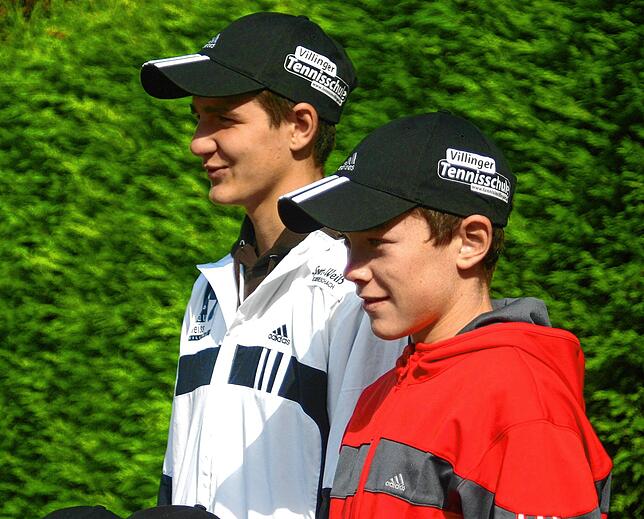Dominik Koepfer (rechts) als Villinger Jugendspieler (hier im Jahr 2008 neben Denis Kapric).