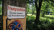 Zutritt verboten: Das Büdingen-Areal direkt an der Seestraße ist eine grüne Lunge für die Stadt, aber beileibe kein Park. Sollte das ...