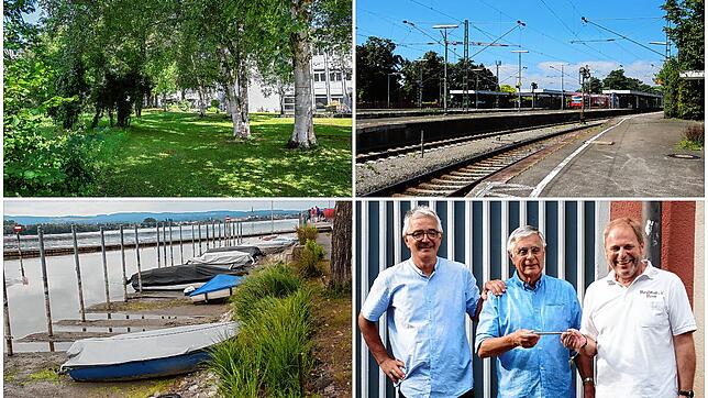 Die Zukunft der Wiese am Krankenhaus, Barrierefreiheit am Bahnhof, Niedrigwasser am Bodensee und Unterstützung der Junker von ...