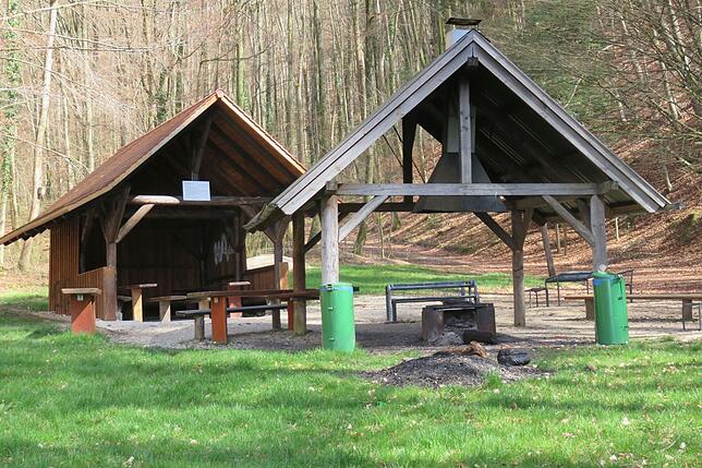 Der Grillplatz im Bettental in Ludwigshafen.