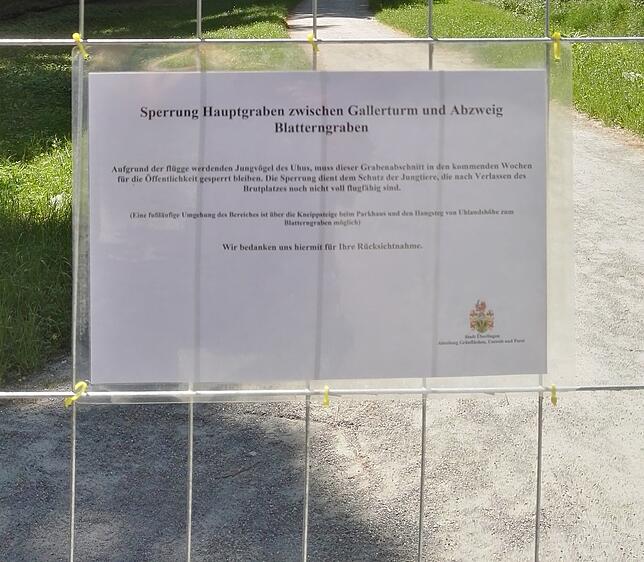 In den vergangenen Jahren wurde der Stadtgraben temporär immer wieder gesperrt.