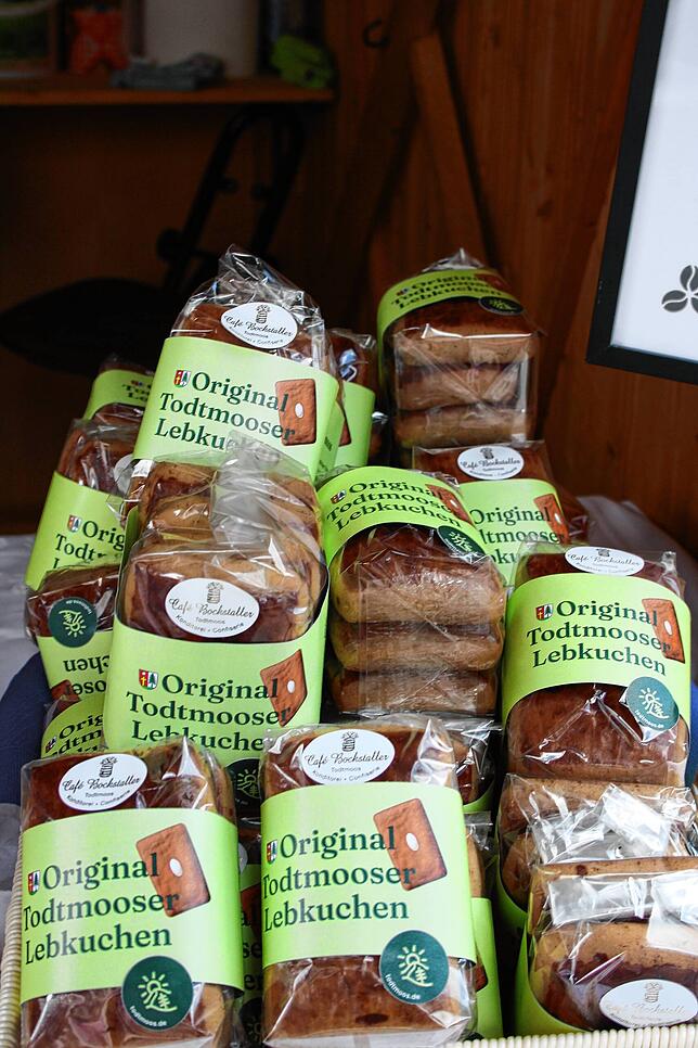 Todtmooser Lebkuchen sind eine traditionelle Spezialität und wurden beim Lebküchlermarkt gerne gekauft.