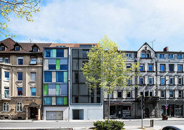 So könnte das geplante Mehrfamilienhaus an der Oberen Laube 77 aussehen. Nach dem Abriss einer Garage steht das Grundstück bislang leer.
