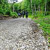 Wer Schotter mag, wird diesen steilen Waldaufstieg bei Immendingen lieben &ndash; vor allem, bevor er sich wieder eine Rüttelpiste ...
