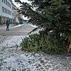 Auch am Latschariplatz in Villingens Stadtmitte liegen ausgediente Bäume.