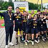 Die jungen Nullachter jubeln über ihren südbadischen Meistertitel.