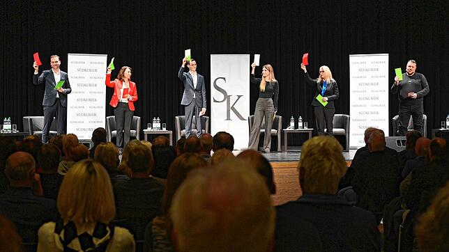 Ja oder nein? Felix Schreiner (CDU), Rita Schwarzelühr-Sutter (SPD), Jan-Lukas Schmitt (Grüne), Nathalie Wagner (FDP), Andrea Zürcher ...