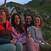 Das Team der Pfälzerhütte – Kim Bechinger, Stefanie Ritter, Arlene Schierscher und Sophia Sandkühler (von links) – genießt trotz den ...