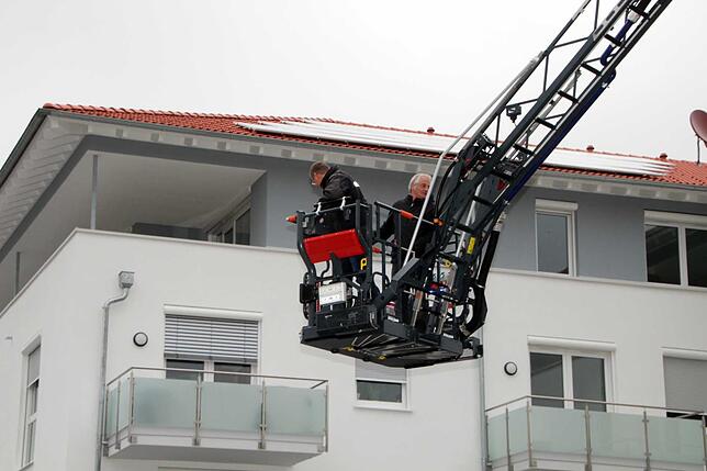 Bild 21: Bilder von der Drehleiter-Demonstration der Feuerwehr Blumberg