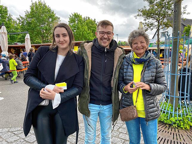 Marie Hellerbach, Marius Walz und Vera Böhler (von links)
