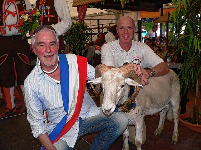 2013 Bockgötti Joe Keller und Bockgewinner Robert Boll