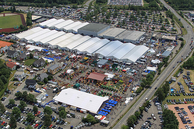 Das Messe-Geländer der Südwestmesse (Archivbild).