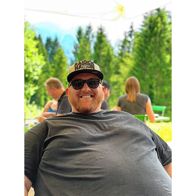 Dieses Bild zeigt Torsten Münch vor seiner ersten Teilnahme an der Abnehmshow „The Biggest Loser“ 2023. Bis zu 230 Kilo ...