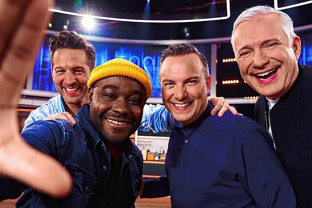 Die „The Taste“-Jury: Alexander Kumptner (von links), Nelson Müller, Tim Raue und Alexander Herrmann.