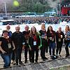 Backstage bei den Ärzten (von links): Franziska Schicht vom SÜDKURIER, Christina und Jan Raffael, Dieter Bös (Veranstalter), Daniel und ...