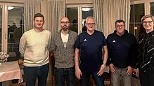 Sie engagieren sich im FC-Förderverein (von links): der Vorsitzende, Johannes Groß, und die Neugewählten Steven Barthel, Frank Schwer, ...
