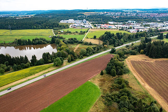 Nach dem Mönchsee geht es links weg zur Autobahn und vorbei im Villinger Norden am Neuen Markt. Das ist der Plan für die Neubaustrecke ...