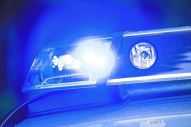 ARCHIV – 15.05.2019, Bayern, Dachau: Ein Blaulicht leuchtet an einer Polizeistreife. (zu dpa: “Vermisste Lieferung in Wohnung des ...