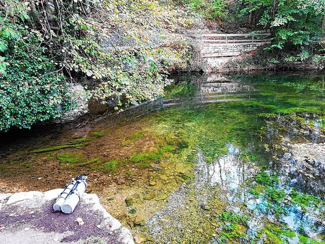Bild 1: Wie sieht es in der Aachhöhle aus? Wir nehmen Sie mit auf einen virtuellen Tauchgang