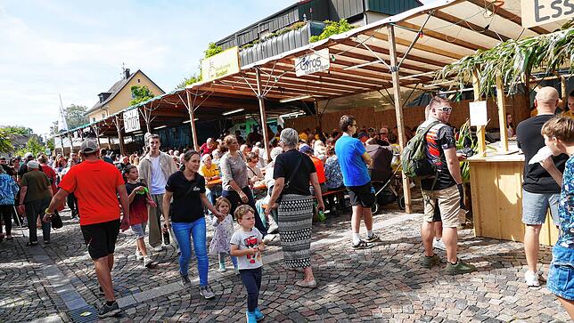 Bild 25: Strahlendes Altweiberwetter beim Albbrucker Dorffest: Tolle Stimmung und buntes Programm