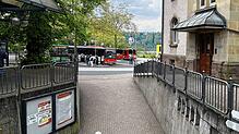 Der Busbahnhof in Waldshut. In diesem Bereich soll es in der Nacht zum Dienstag eine Keilerei gegeben haben, bei der vier Beteiligte ...
