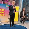 Wahlkampfveranstaltung der FDP in Villingen-Schwenningen: Judith Skudelny (von links), Michael Theurer und Hans-Ulrich Rülke.