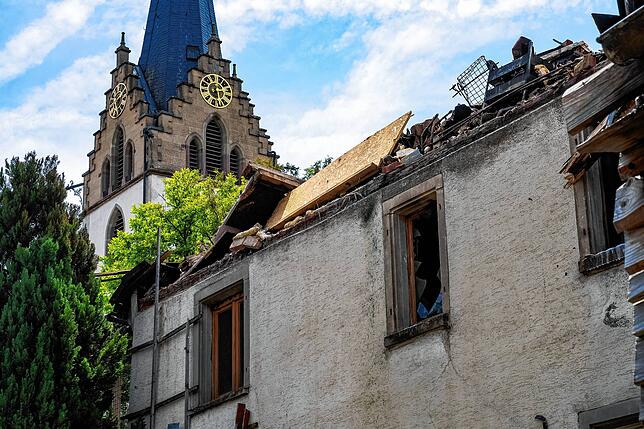 Bild 9: Großbrand: So sieht die Ruine von oben aus