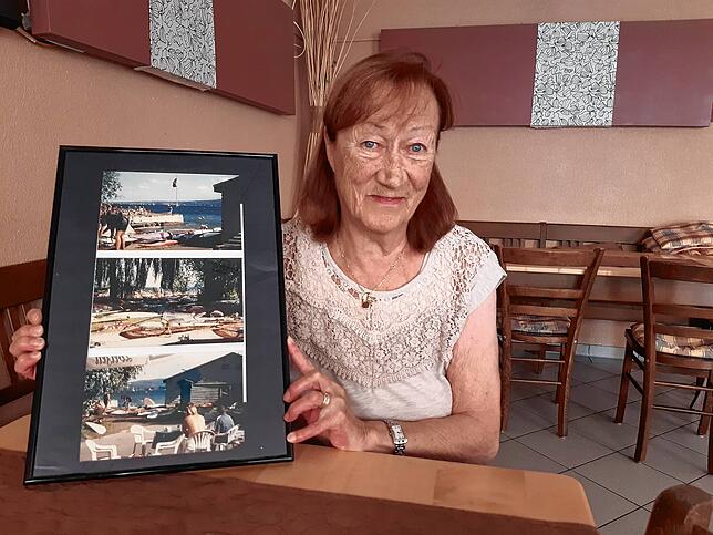 Eva Witte hat den Surfplatz vor 30 Jahren übernommen und zeigt, wie er damals aussah.