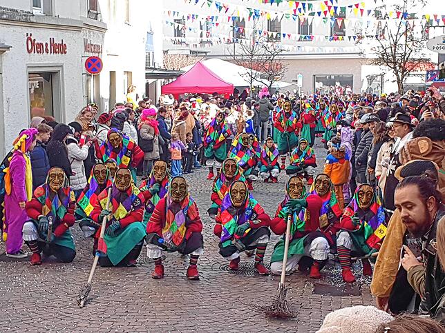 Bild 20: So bunt ist der Umzug beim großen Narrentreffen in Tiengen