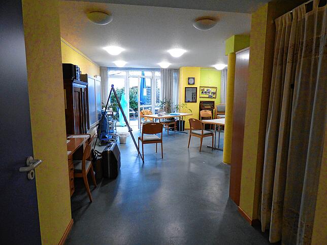 In diesem Zimmer im Untergeschoss des Pflegeheims St. Franziskus werden die Corona-Schnelltests vorgenommen. Wer im Pflegeheim arbeitet, ...