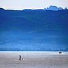 Ein Stand-up-Paddler auf dem Bodensee.
