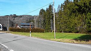 Auf diesem freien Grundstück im Rickenbacher Ortsteil Hottingen sollen nach dem Willen des Eigentümers drei Mehrfamilienhäuser mit bis ...