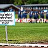 Bitte nicht betreten: Dieser Hinweis gilt auch wieder für die Oberliga-Fußballer der Stuttgarter Kickers. Nach einer Sondergenehmigung ...