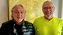 Norbert Schmitz und Martin Denz (von links) sind die Initiatoren des Vereins Zeittauschen. Die Gründungsversammlung ist am kommenden ...