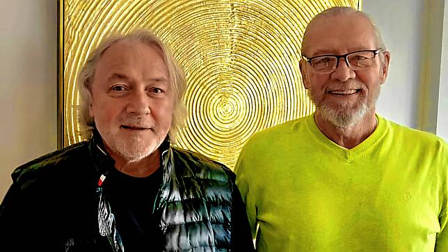Norbert Schmitz und Martin Denz (von links) sind die Initiatoren des Vereins Zeittauschen. Die Gründungsversammlung ist am kommenden ...