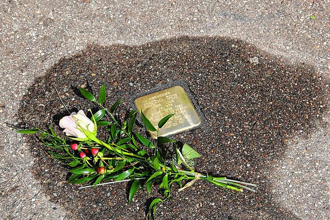 Der Stolperstein für Josepha Trost.