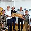 Schlüsselübergabe für den neuen Anbau und die sanierten Räume im Pflegezentrum St. Verena (von links): Vera Zinsmayer-Keller ...