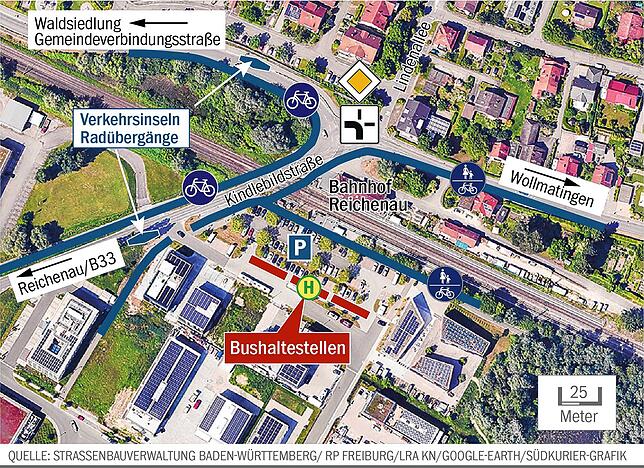 Bild 3: Vorfahrt frei: So könnte der Bahnhofvorplatz am Bahnhof Reichenau bald aussehen