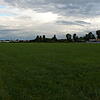 Der Blick über das Flugplatzgelände in der Abendstimmung. Der Verein Landeplatz möchte den Grünraum des Flugplatzes erhalten.